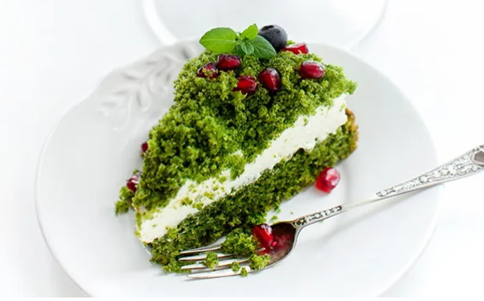 Святковий рецепт торта «Зелений мох»